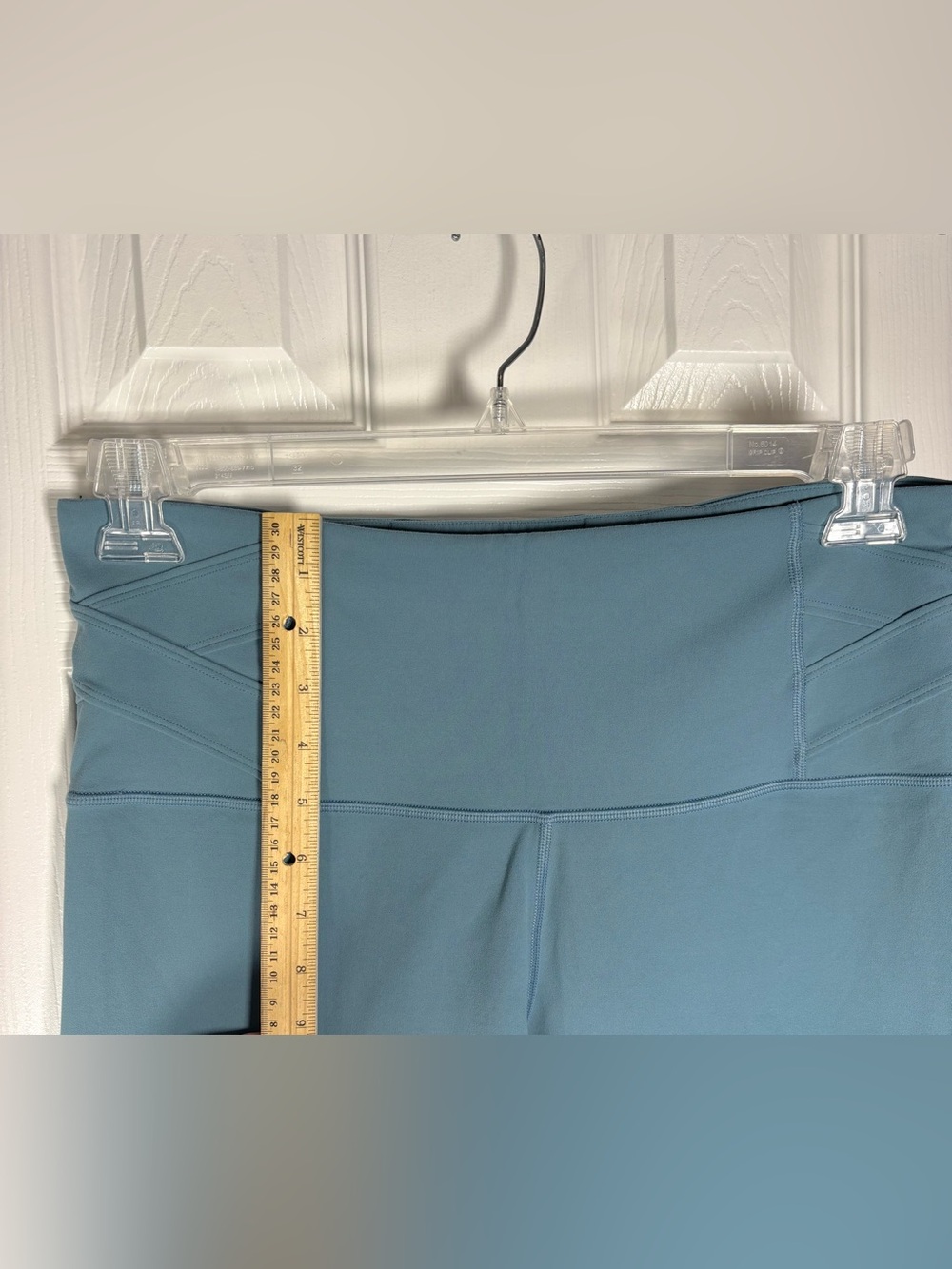 Athleta High Waisted 7/8 ELATION PRIOUETTE Workout Tights Leggings 1X Light Teal - Picture 4 of 6